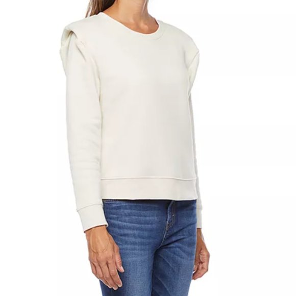 a.n.a | Women's Birch Crew Neck Long Sleeve Sweatshirt Medium - Picture 2 of 9